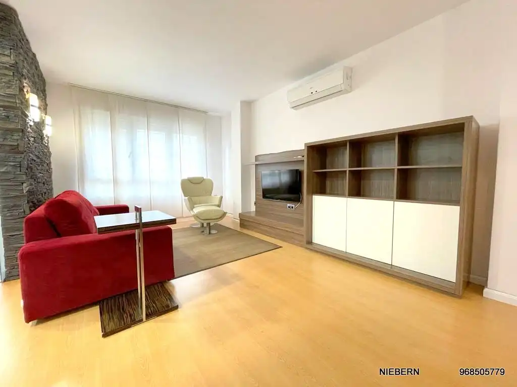 Sala de estar de Piso de alquiler en Cartagena con Aire acondicionado, Parquet y Amueblado