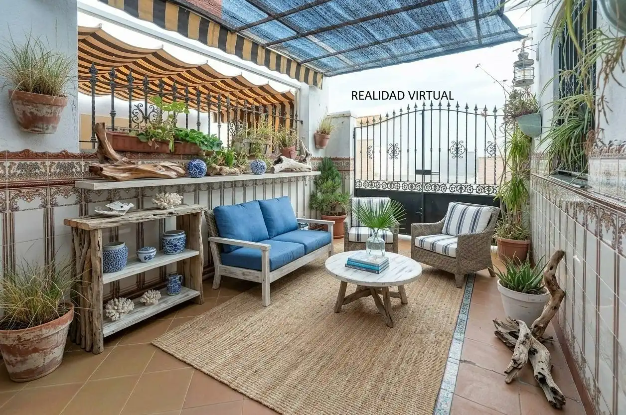Terrasse von Einfamilien-Reihenhaus zum Verkauf in Bormujos
