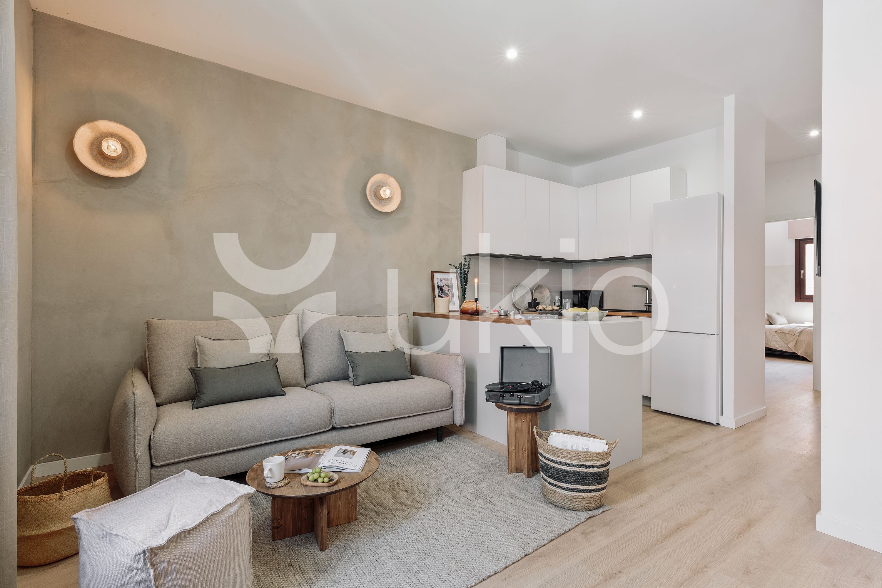 Sala d'estar de Àtic de lloguer en  Barcelona Capital amb Aire condicionat, Calefacció i Terrassa