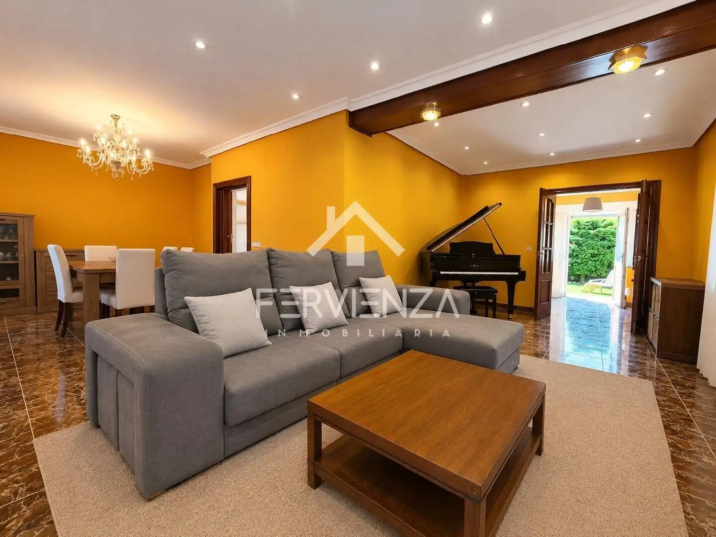 Sala de estar de Casa o chalet en venta en Castrillón