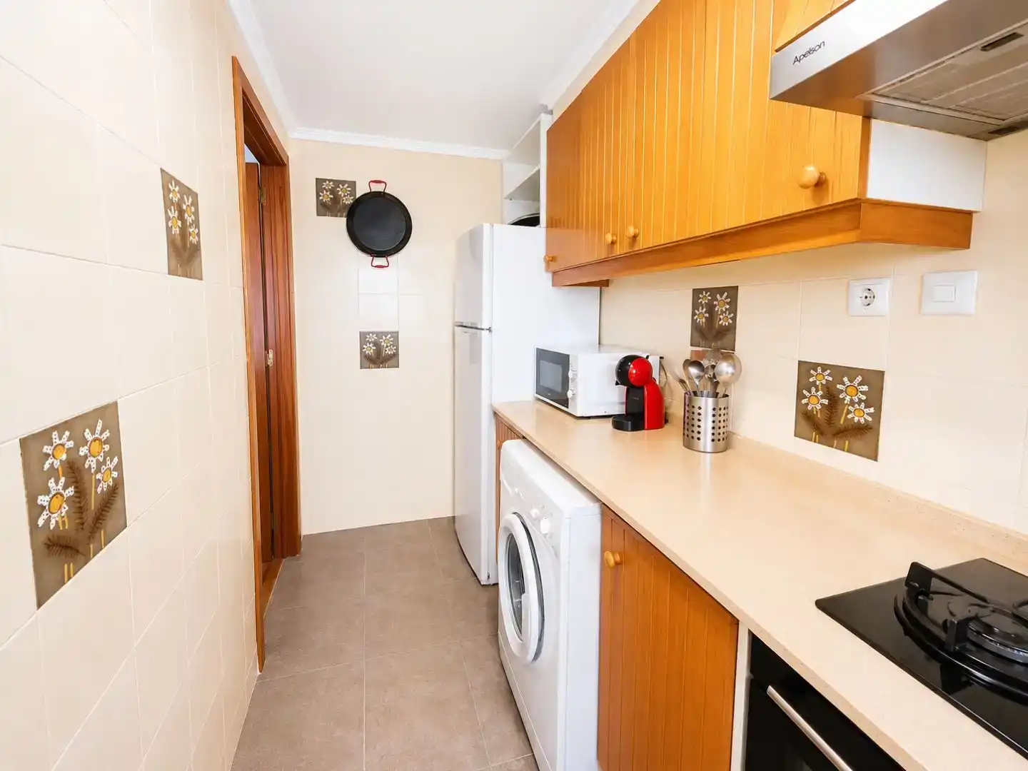 Küche von Wohnung zur Miete in Cullera mit Klimaanlage, Schwimmbad und Balkon
