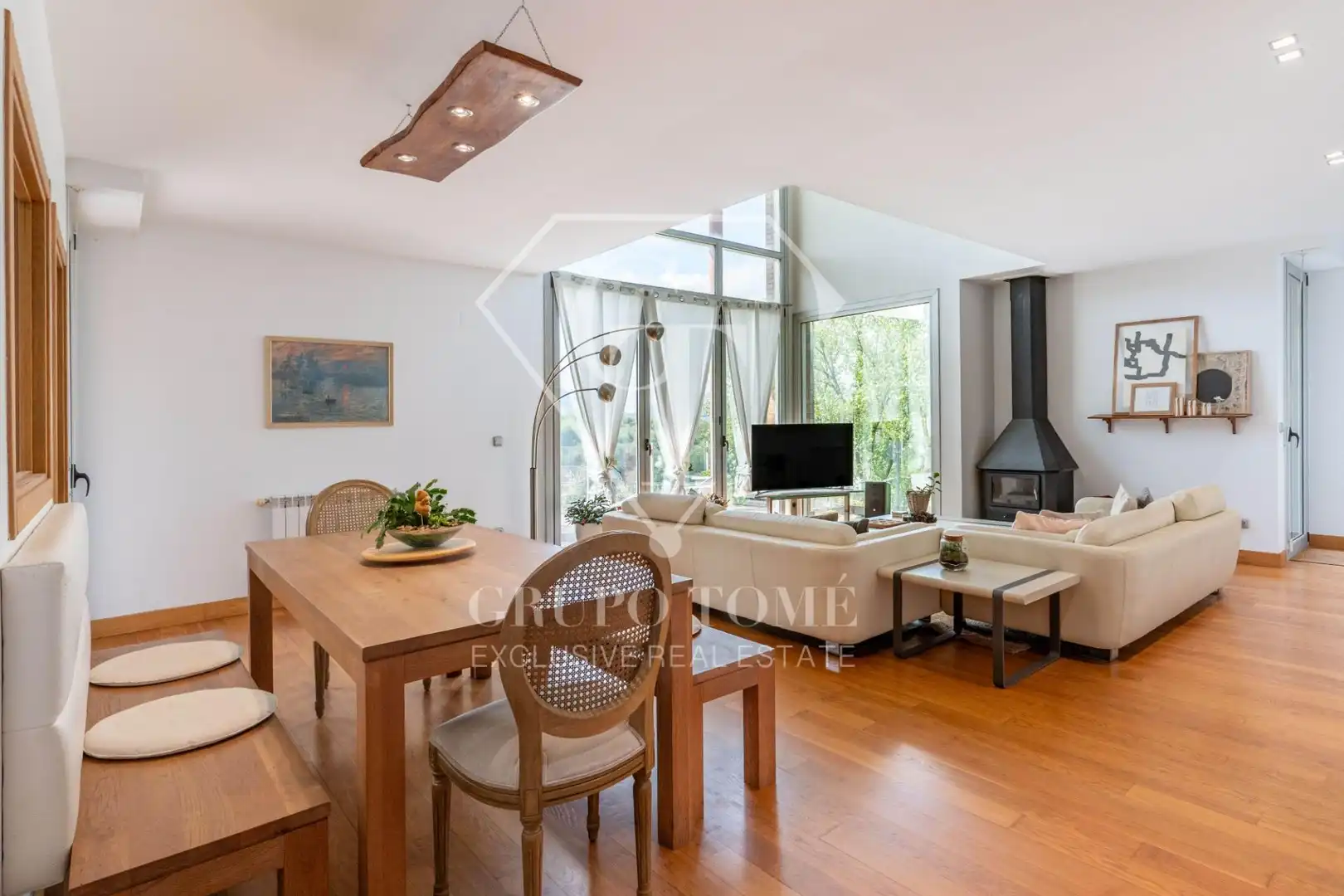 Wohnzimmer von Einfamilien-Reihenhaus zum Verkauf in Donostia - San Sebastián  mit Heizung, Privatgarten und Terrasse
