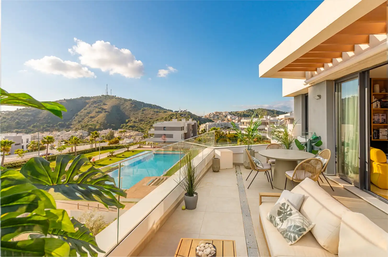 Terrace of Attic for sale in Málaga  with Air Conditioner, Terrace and Swimming Pool