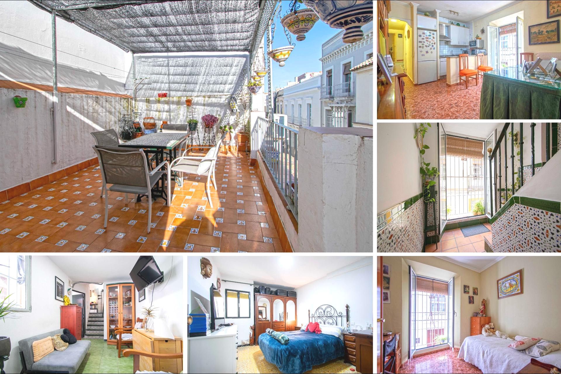 Außenansicht von Einfamilien-Reihenhaus zum Verkauf in  Sevilla Capital mit Klimaanlage, Terrasse und Abstellraum