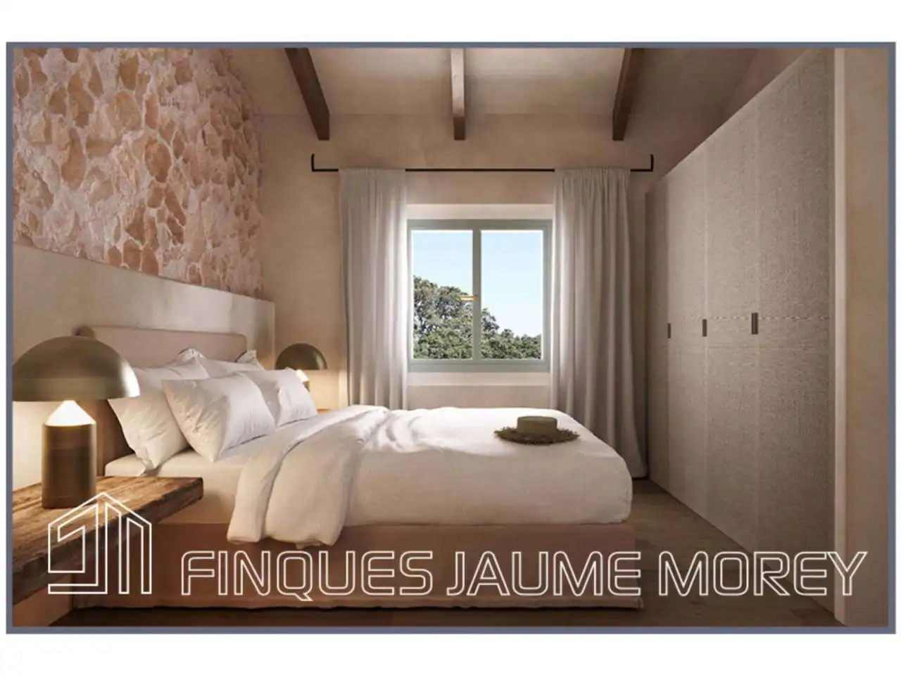 Habitación de Finca rústica en venta en Búger con Jardín privado, Terraza y Piscina