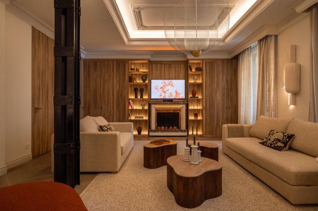Living room of Apartment for sale in  Madrid Capital  with Air Conditioner, Heating and Furnished