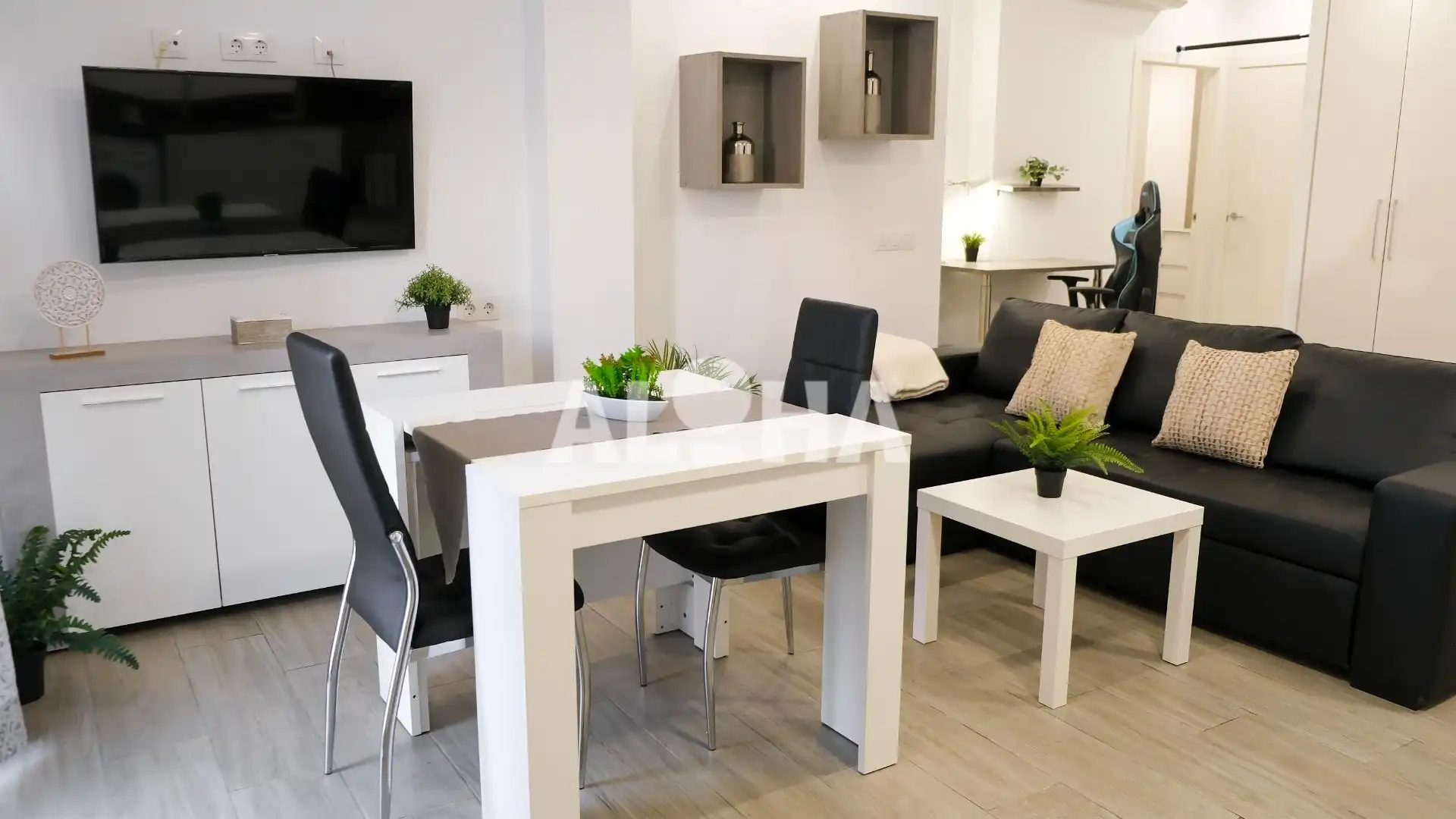 Sala d'estar de Estudi de lloguer en Alfara del Patriarca amb Aire condicionat, Traster i Moblat