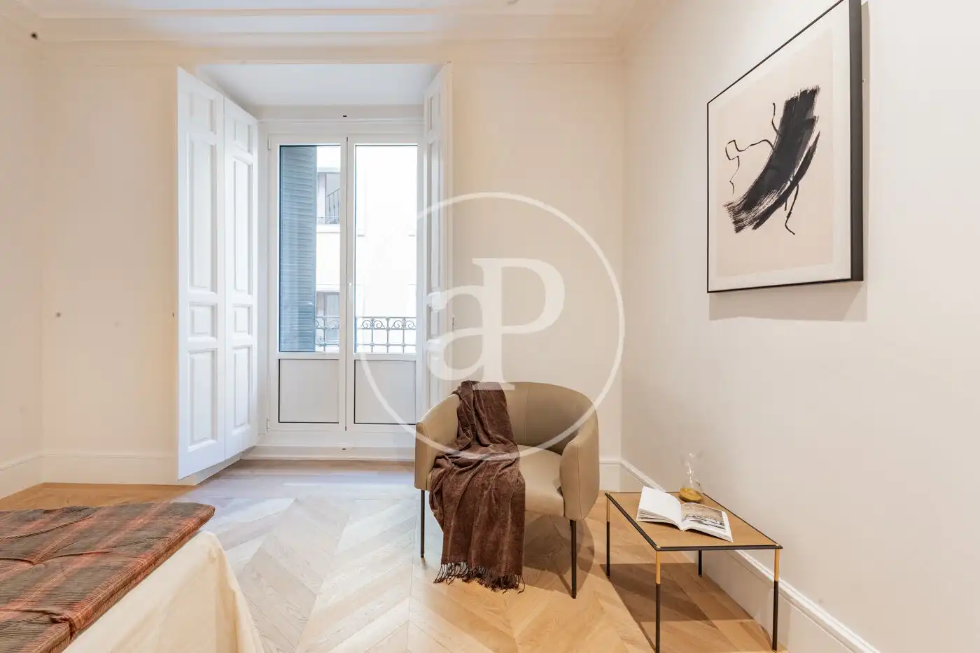 Schlafzimmer von Wohnung zum Verkauf in Madrid mit Klimaanlage, Heizung und Balkon