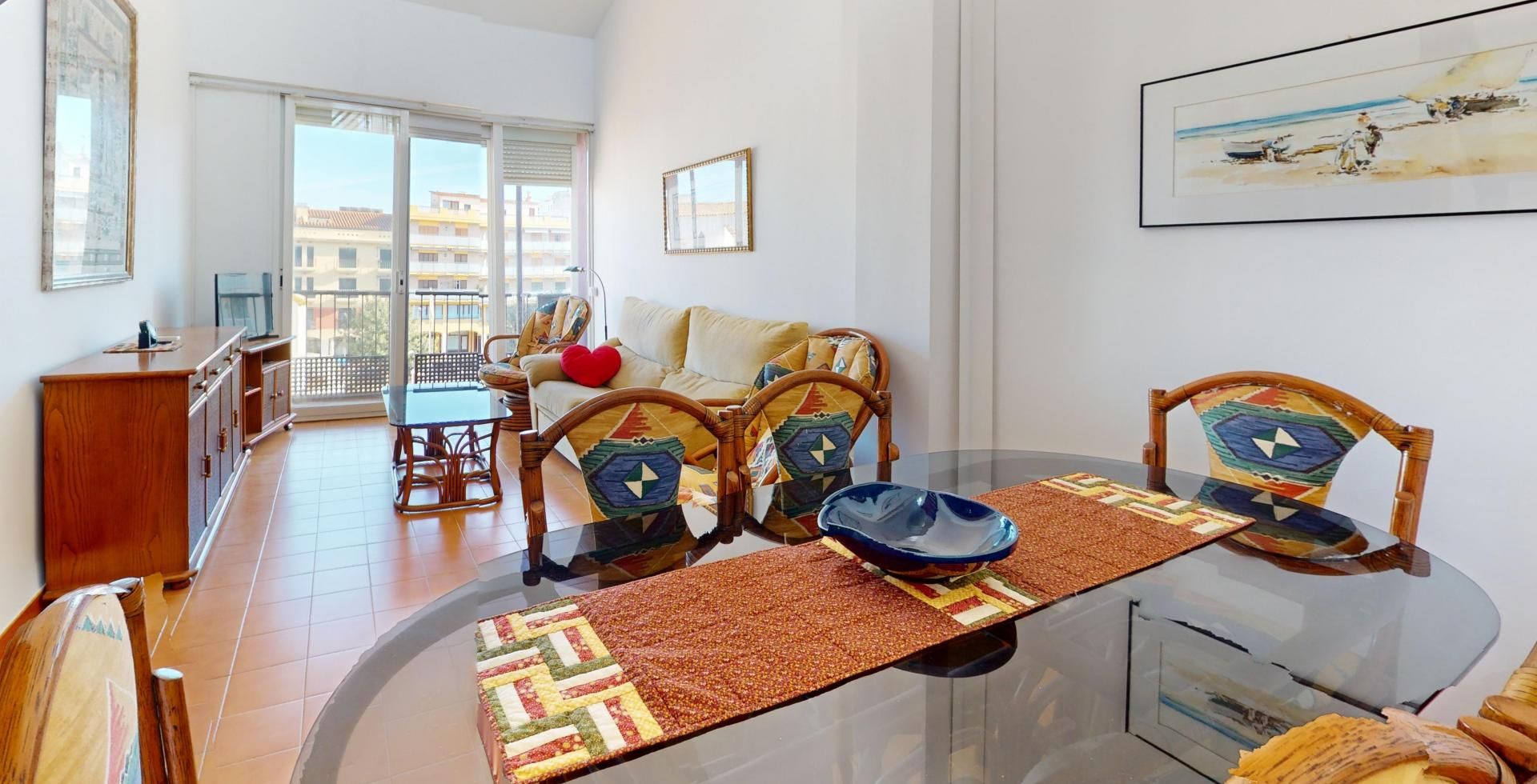 Sala d'estar de Àtic en venda en Calonge i Sant Antoni amb Calefacció, Terrassa i Balcó