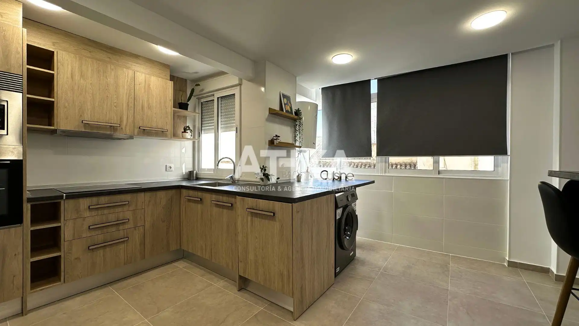 Cocina de Piso en venta en Albaida con Parquet, Trastero y Amueblado