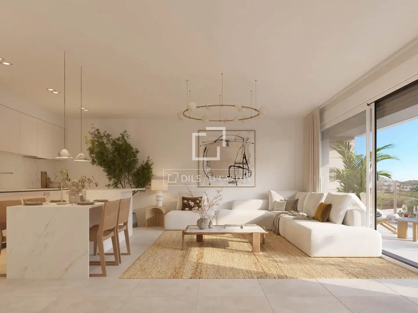 Living room of Attic for sale in Eivissa  with Air Conditioner, Private garden and Terrace