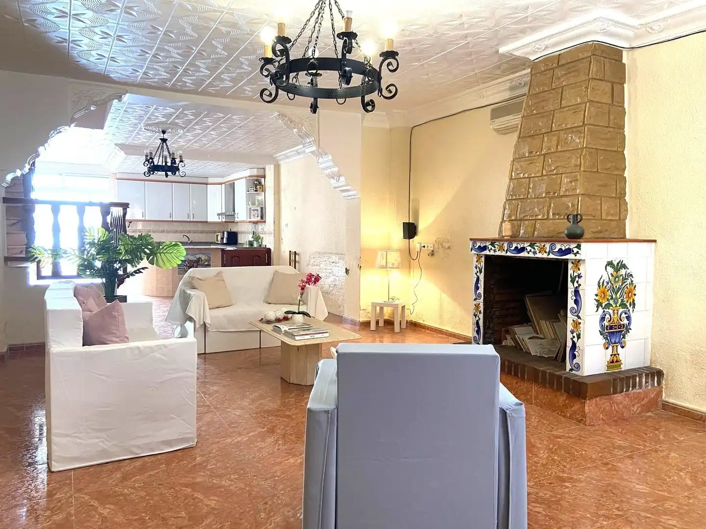 Sala de estar de Casa o chalet en venta en Massalfassar con Aire acondicionado, Calefacción y Terraza
