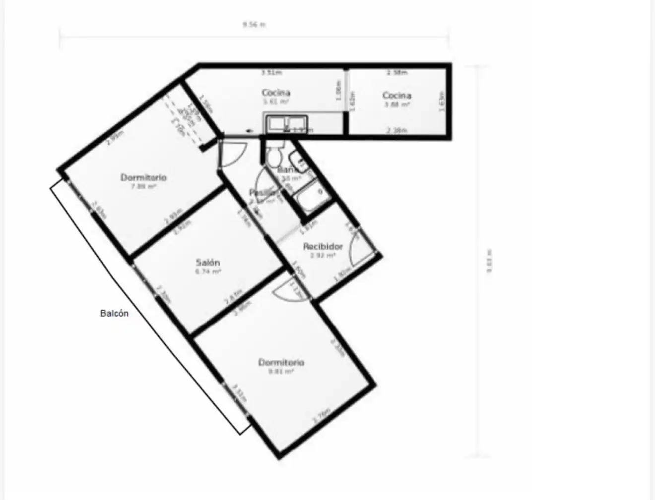 Piso en venta en Barcelona con Balcón