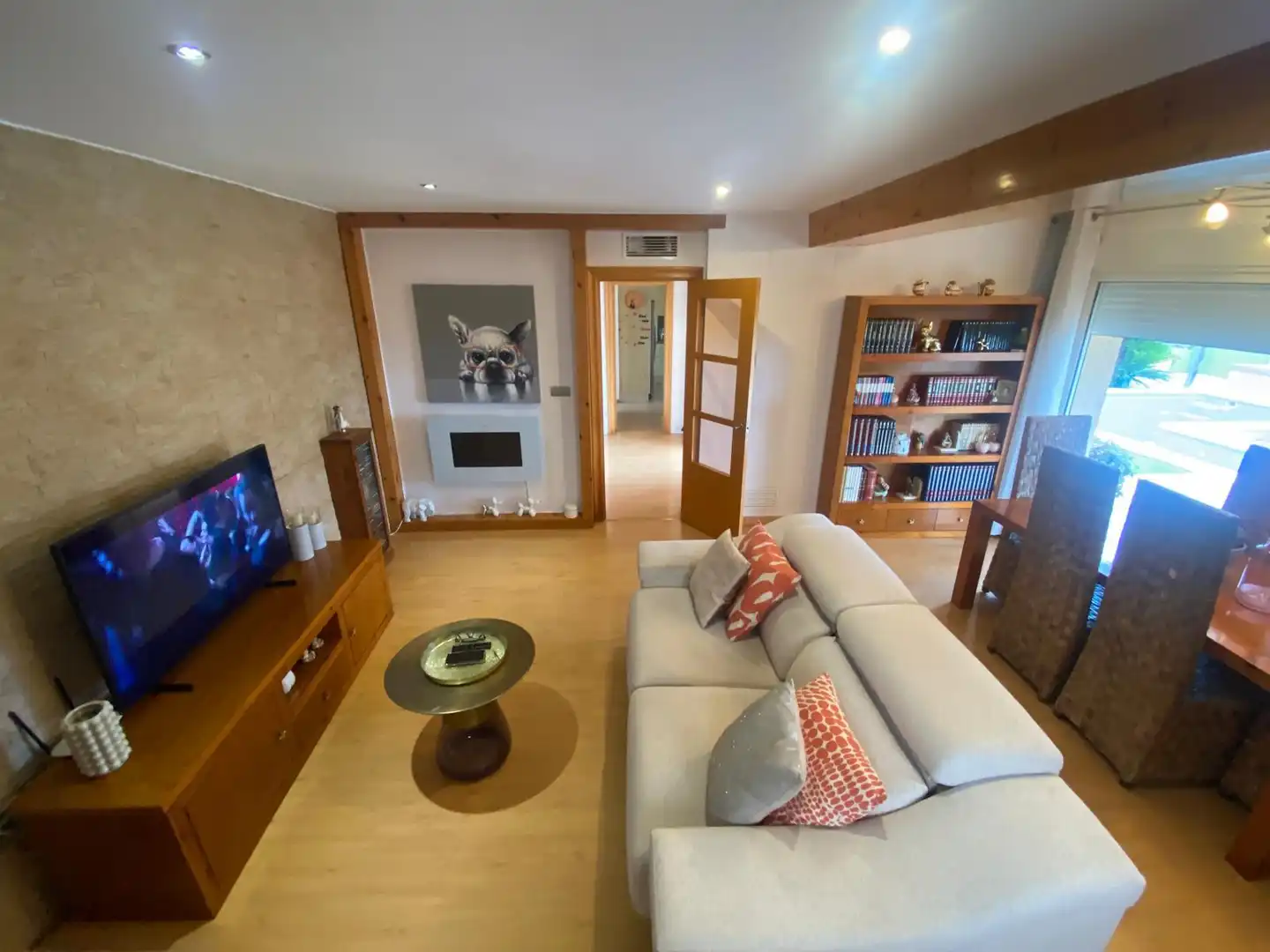 Sala d'estar de Casa o xalet en venda en Peñíscola / Peníscola amb Aire condicionat, Calefacció i Jardí privat