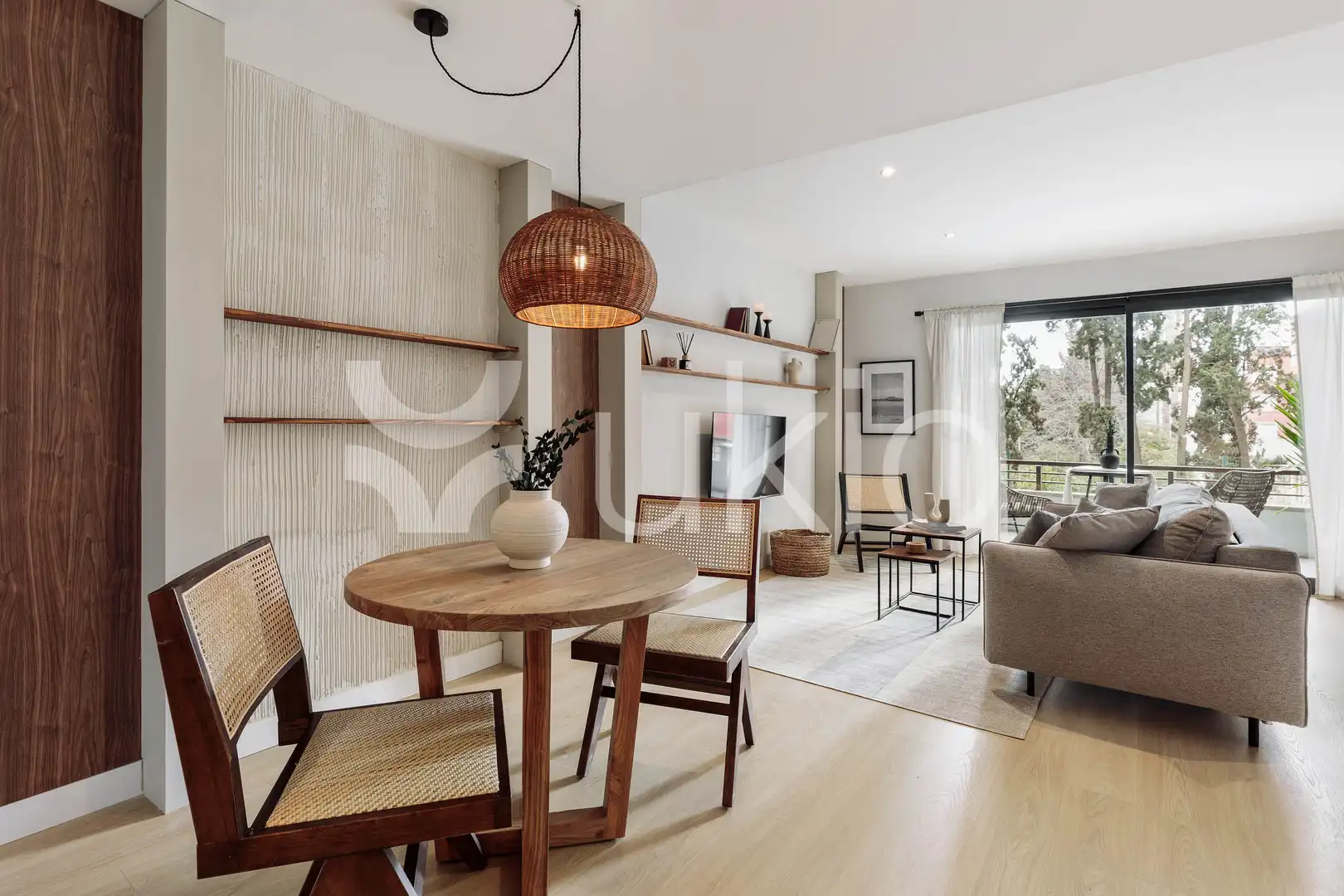 Wohnzimmer von Wohnungen zur Miete in Barcelona mit Heizung, Terrasse und Möbliert