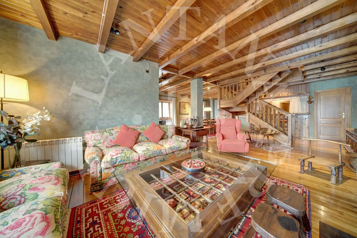 Sala de estar de Casa adosada en venta en Naut Aran con Calefacción, Jardín privado y Parquet