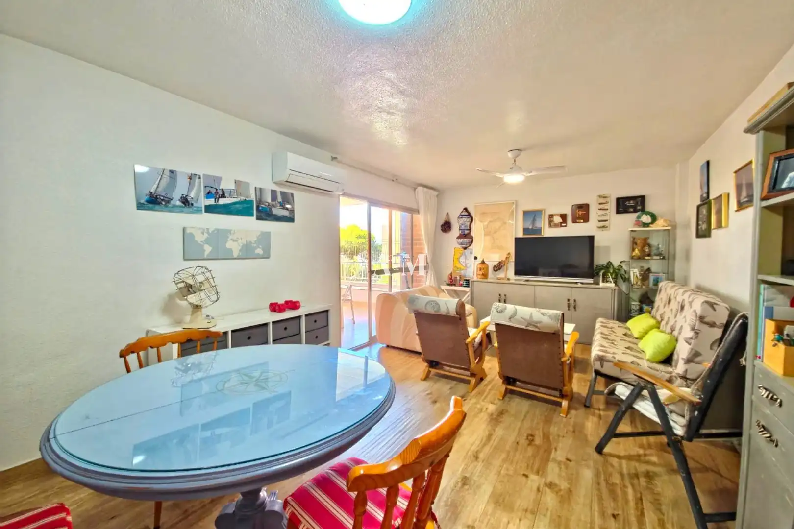 Wohnzimmer von Wohnung zur Miete in Orihuela mit Klimaanlage, Heizung und Terrasse