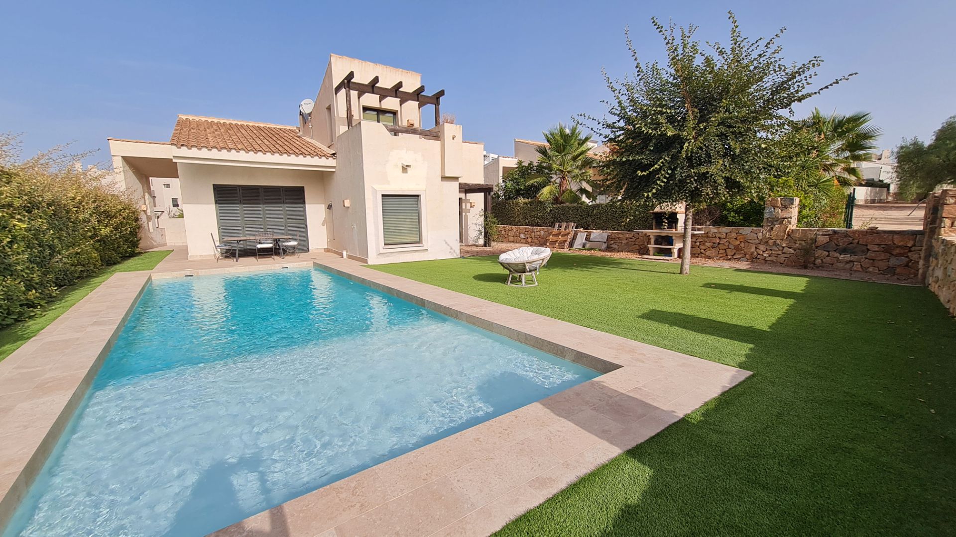 Piscina de Casa o chalet de alquiler en  Murcia Capital con Aire acondicionado, Calefacción y Jardín privado