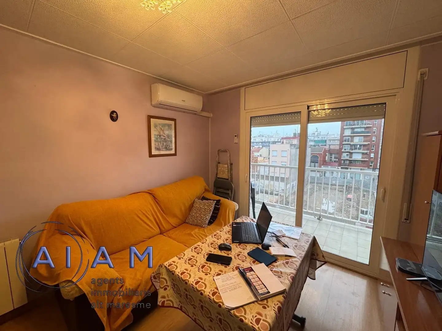 Bedroom of Flat for sale in Pineda de Mar  with Air Conditioner, Heating and Parquet flooring
