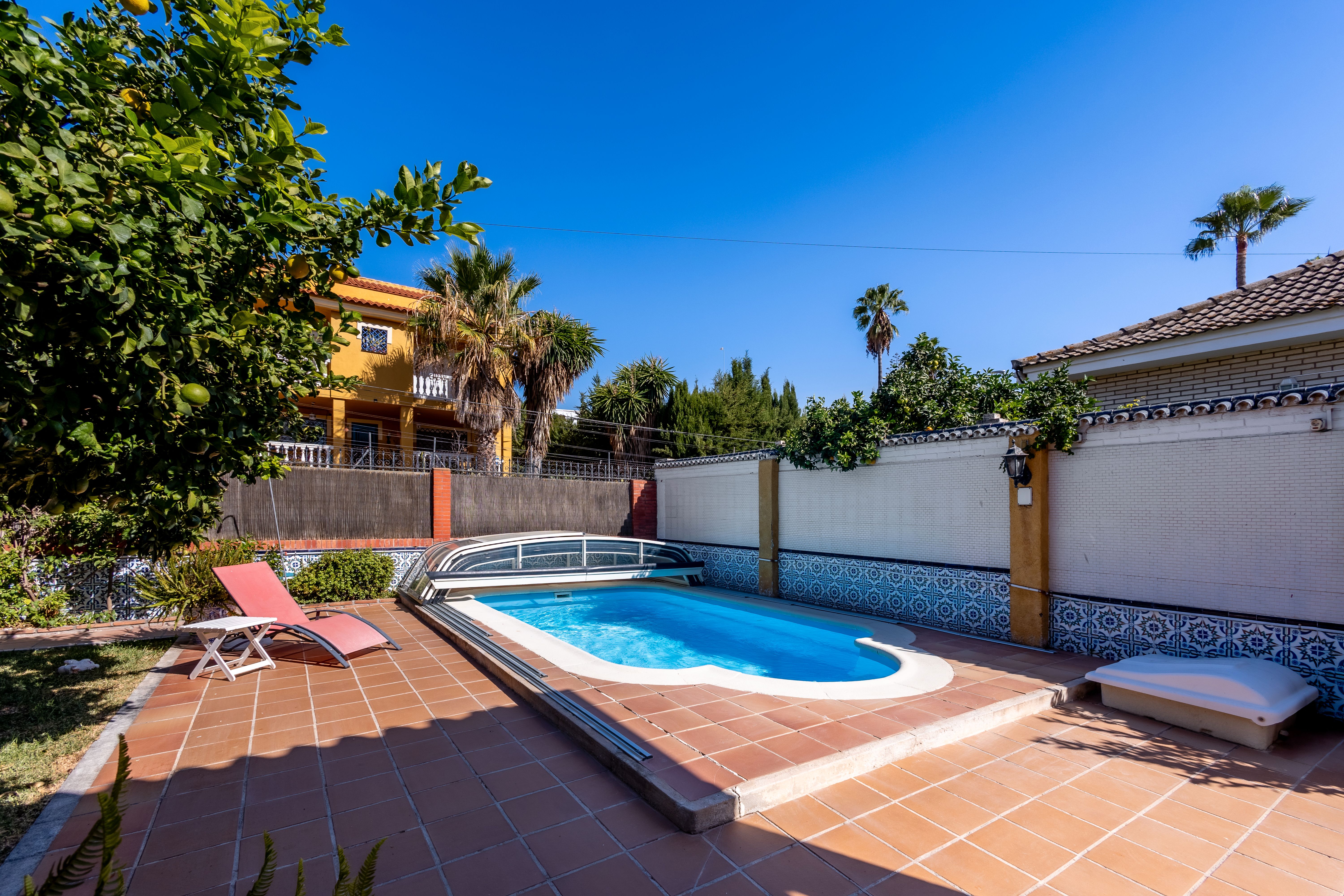 Swimming pool of House or chalet for sale in Málaga Capital  with Private garden, Terrace and Swimming Pool