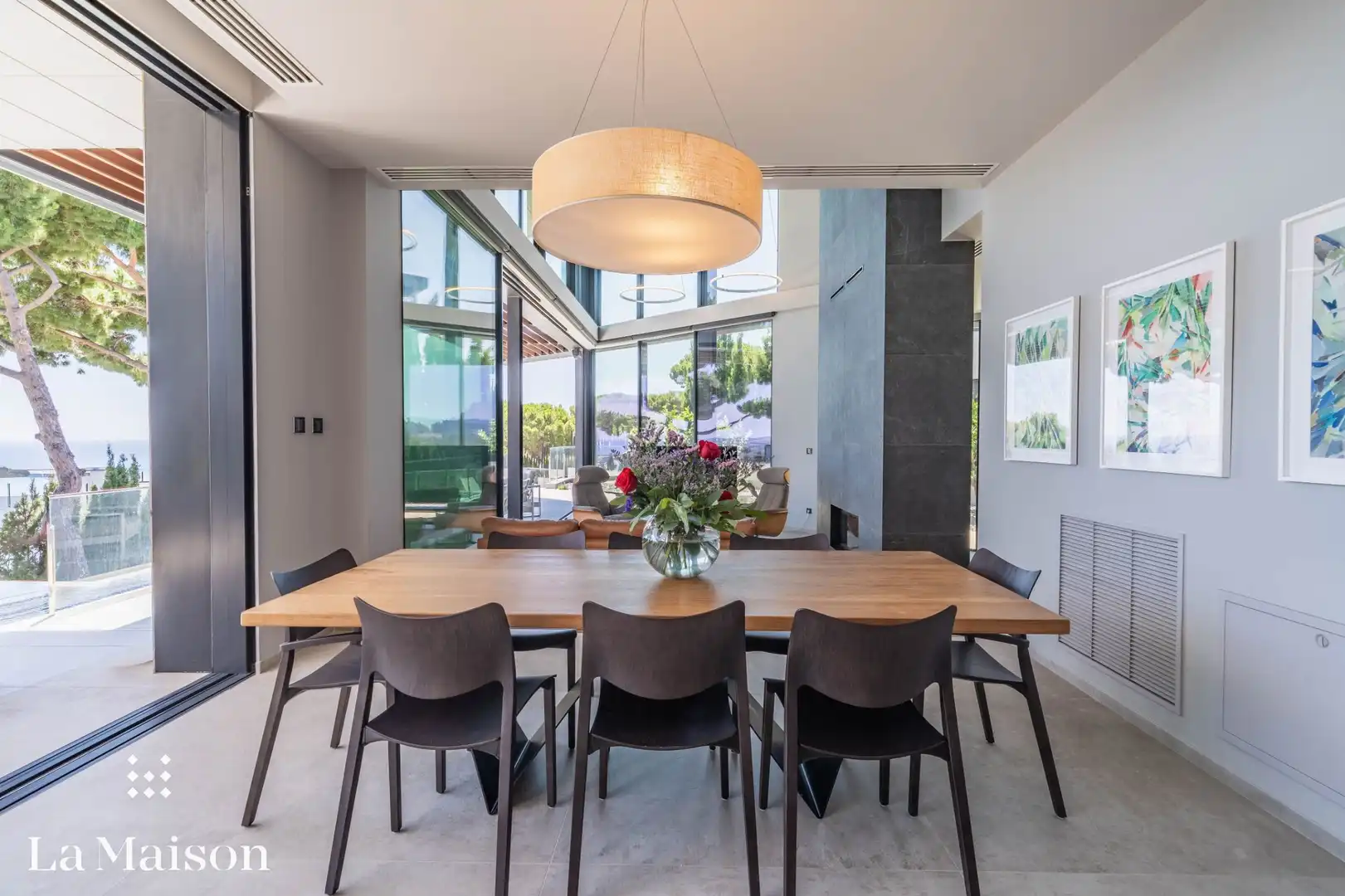 Comedor de Casa o chalet en venta en Caldes d'Estrac con Aire acondicionado, Calefacción y Jardín privado