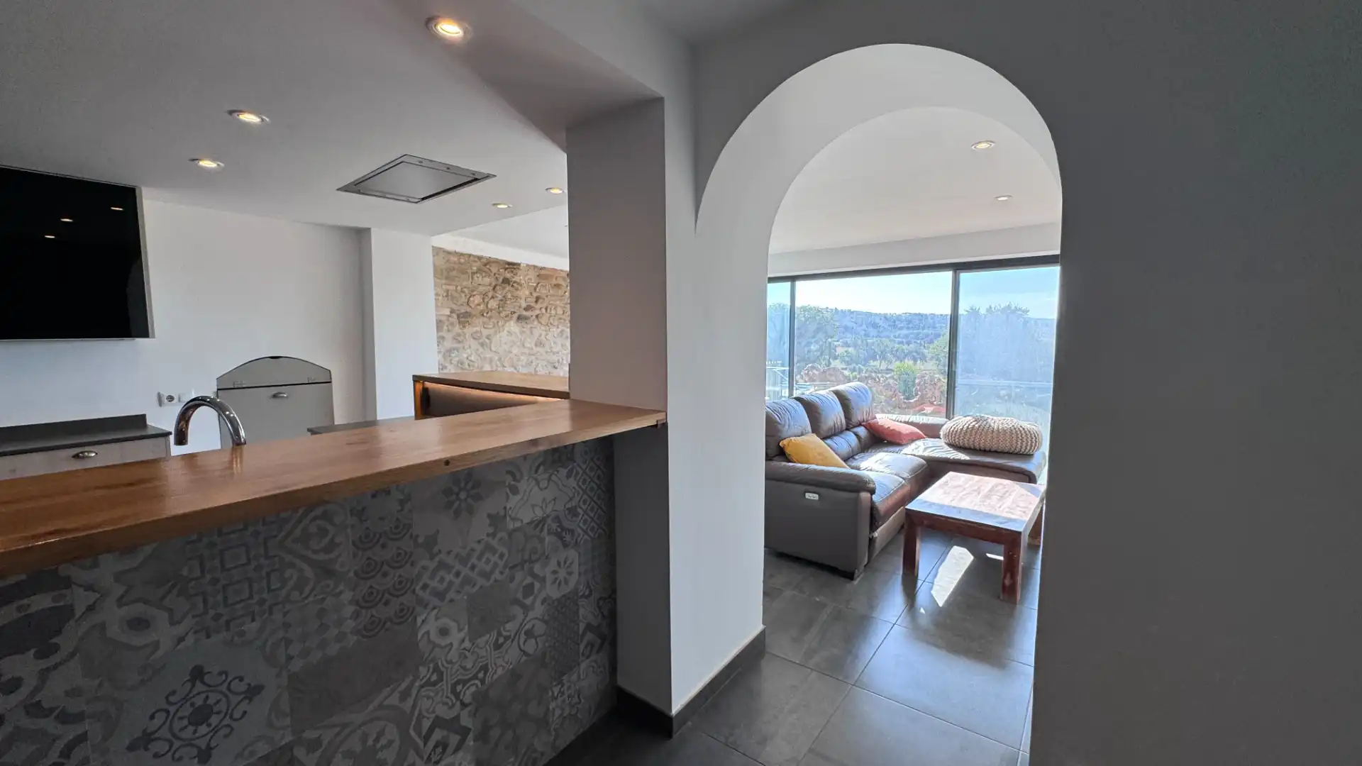 Living room of Country homes for sale in Corçà  with Air Conditioner, Heating and Private garden