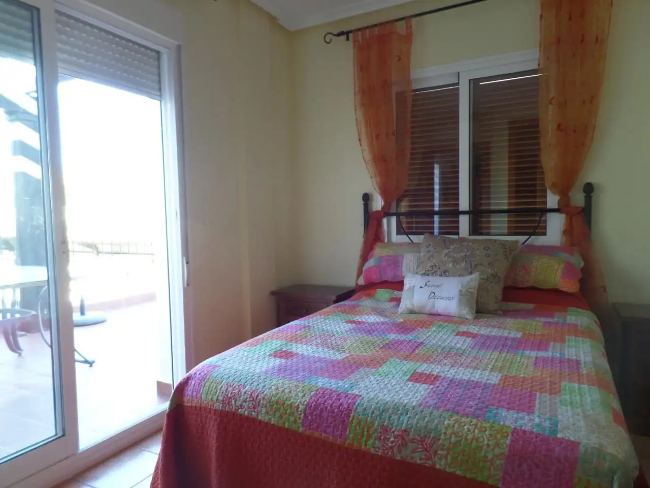 Schlafzimmer von Maisonette zur Miete in Vera mit Klimaanlage, Heizung und Privatgarten
