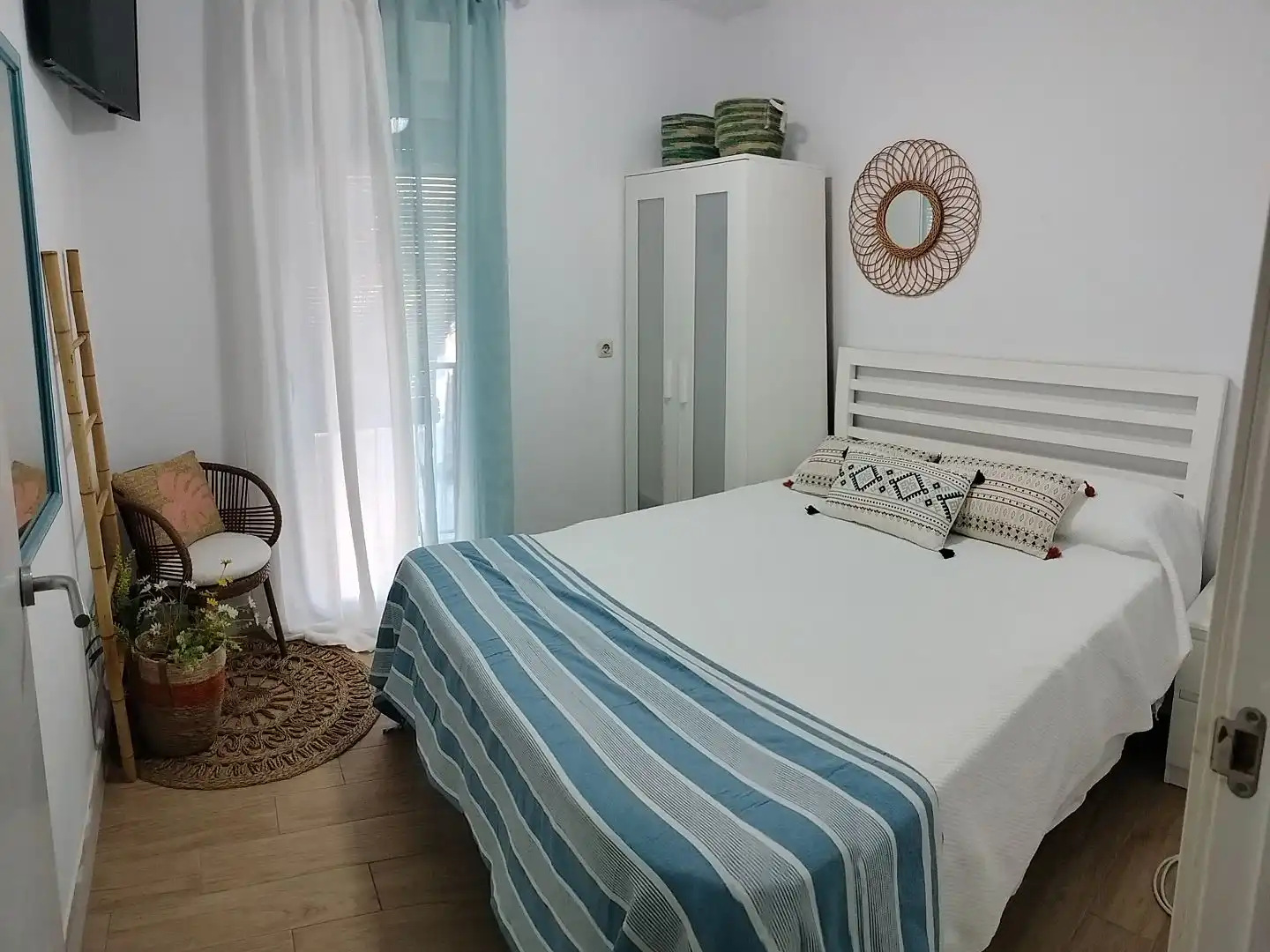 Bedroom of Flat for rent in Chipiona  with Air Conditioner, Terrace and Balcony