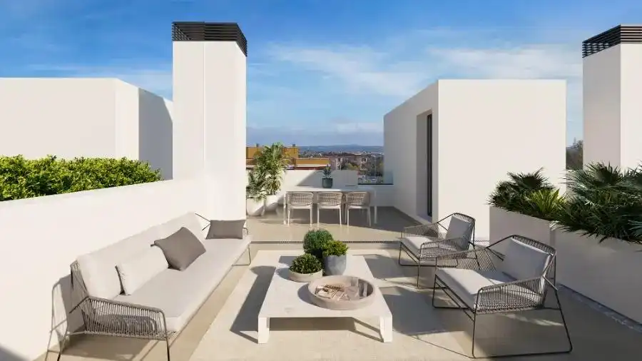 Terraza de Casa adosada en venta en  Palma de Mallorca con Aire acondicionado, Jardín privado y Terraza