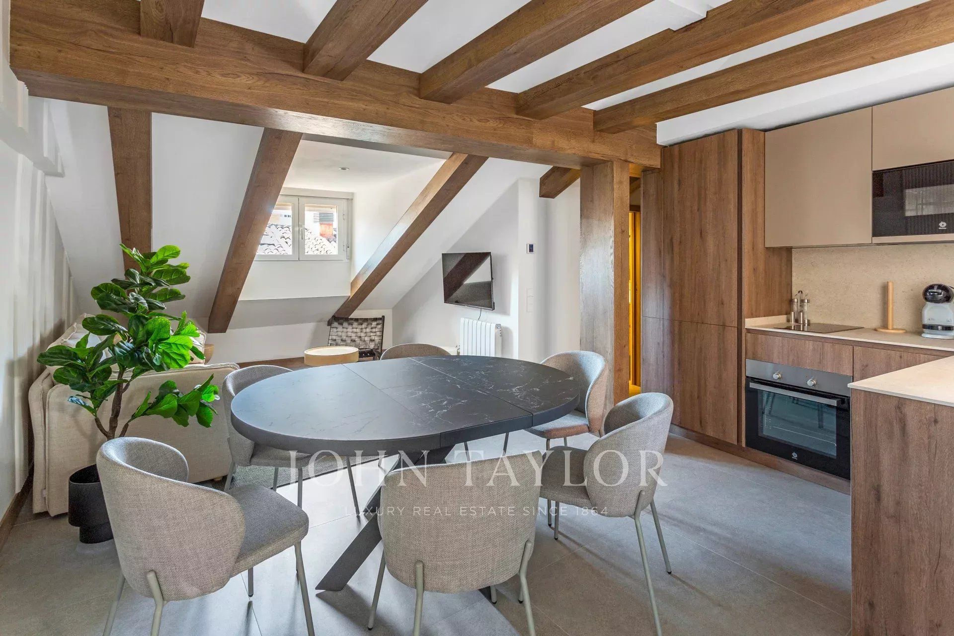 Dining room of Attic for sale in  Madrid Capital  with Air Conditioner, Heating and Terrace
