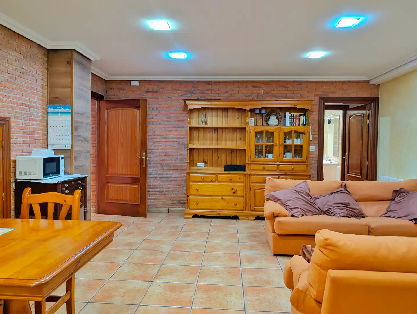Living room of Houses for sale in Zorraquín  with Heating, Parquet flooring and Terrace