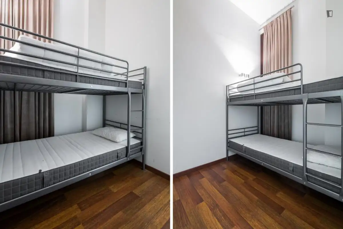 Schlafzimmer von Wohnungen zur Miete in Barcelona mit Klimaanlage, Heizung und Möbliert