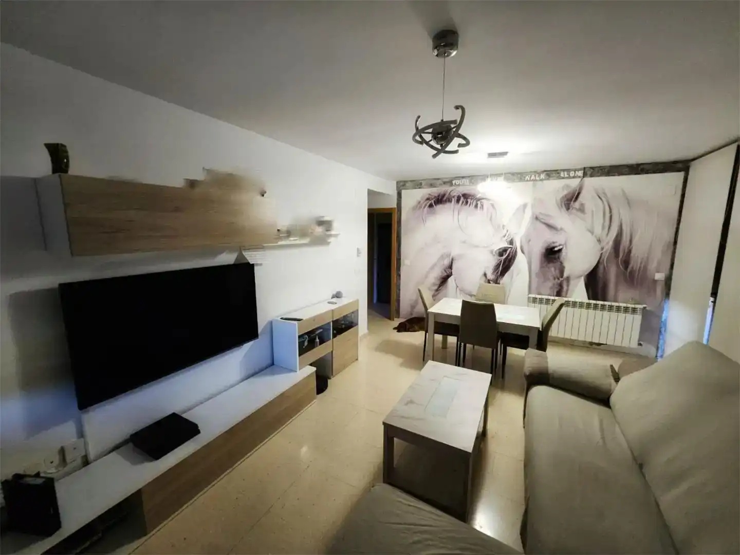 Sala d'estar de Pis per a compartir en Albacete amb Jardí privat, Moblat i Balcó