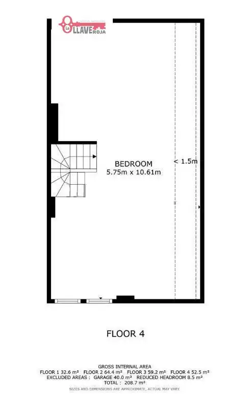 Habitación de Casa adosada en venta en Cardeñajimeno con Calefacción, Jardín privado y Parquet