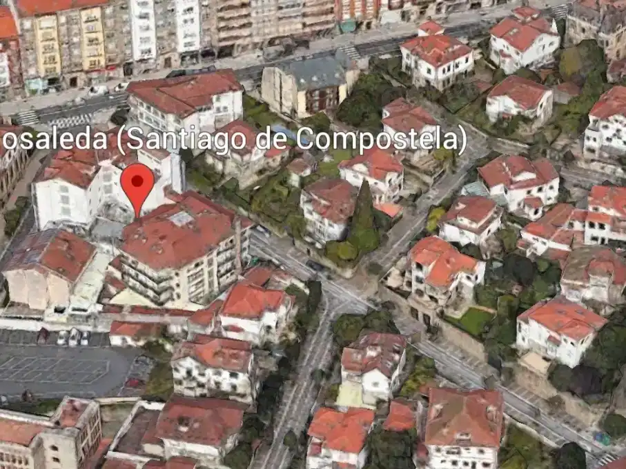 Vista exterior de Casa o xalet en venda en Santiago de Compostela 
