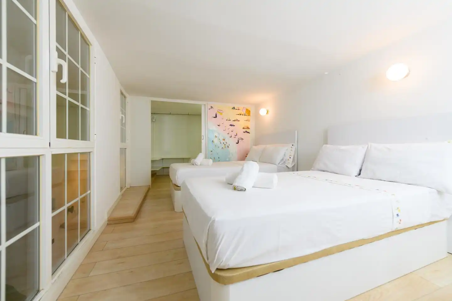 Schlafzimmer von Maisonette zur Miete in Madrid mit Klimaanlage, Möbliert und Internet