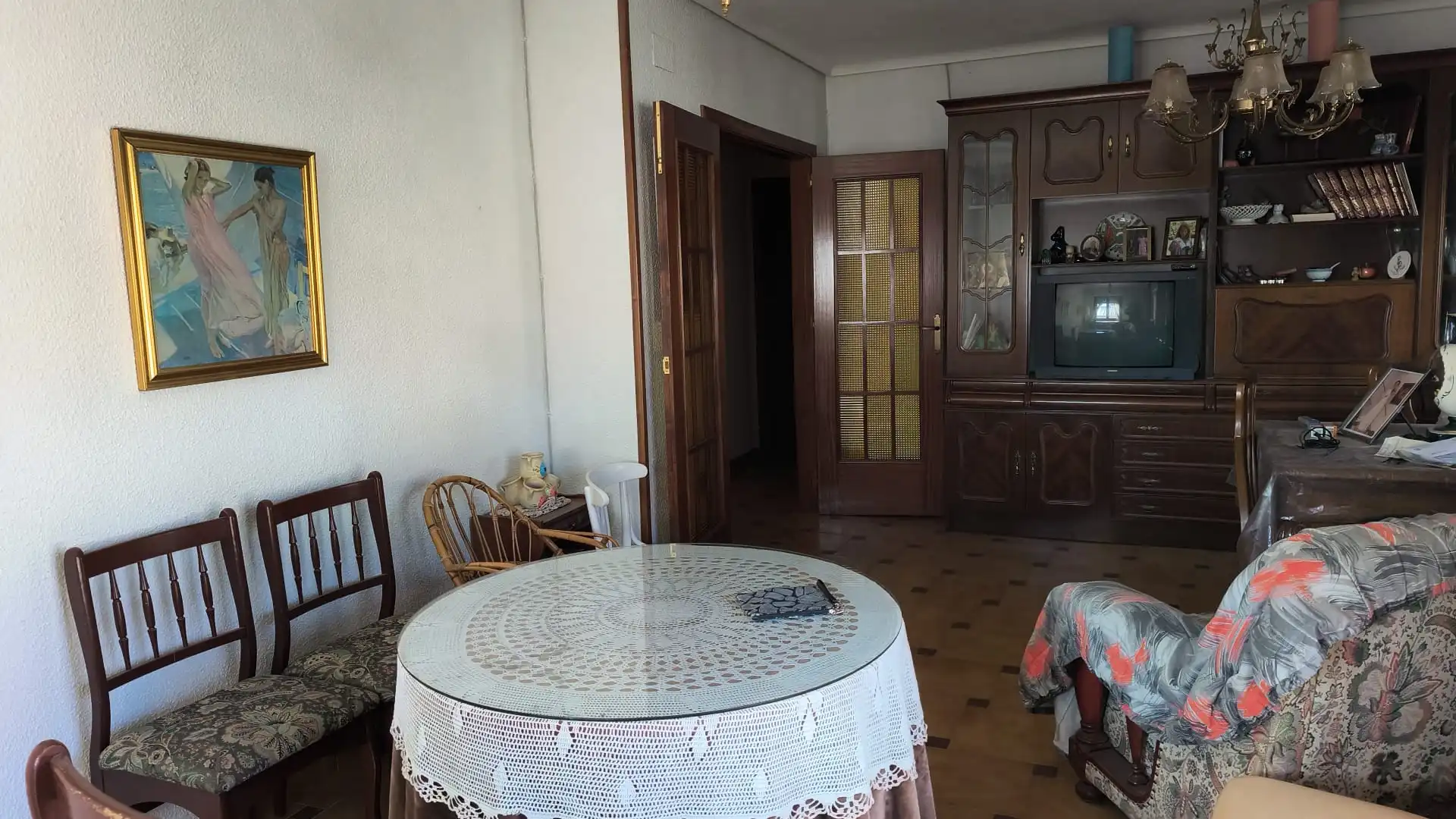 Living room of Flat for sale in Iniesta  with Heating, Terrace and Storage room