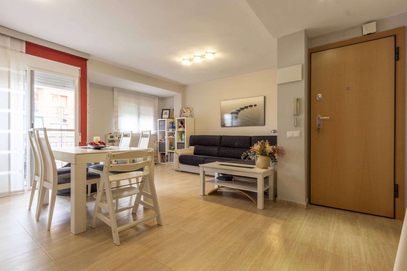Living room of Flat for sale in Foios  with Balcony