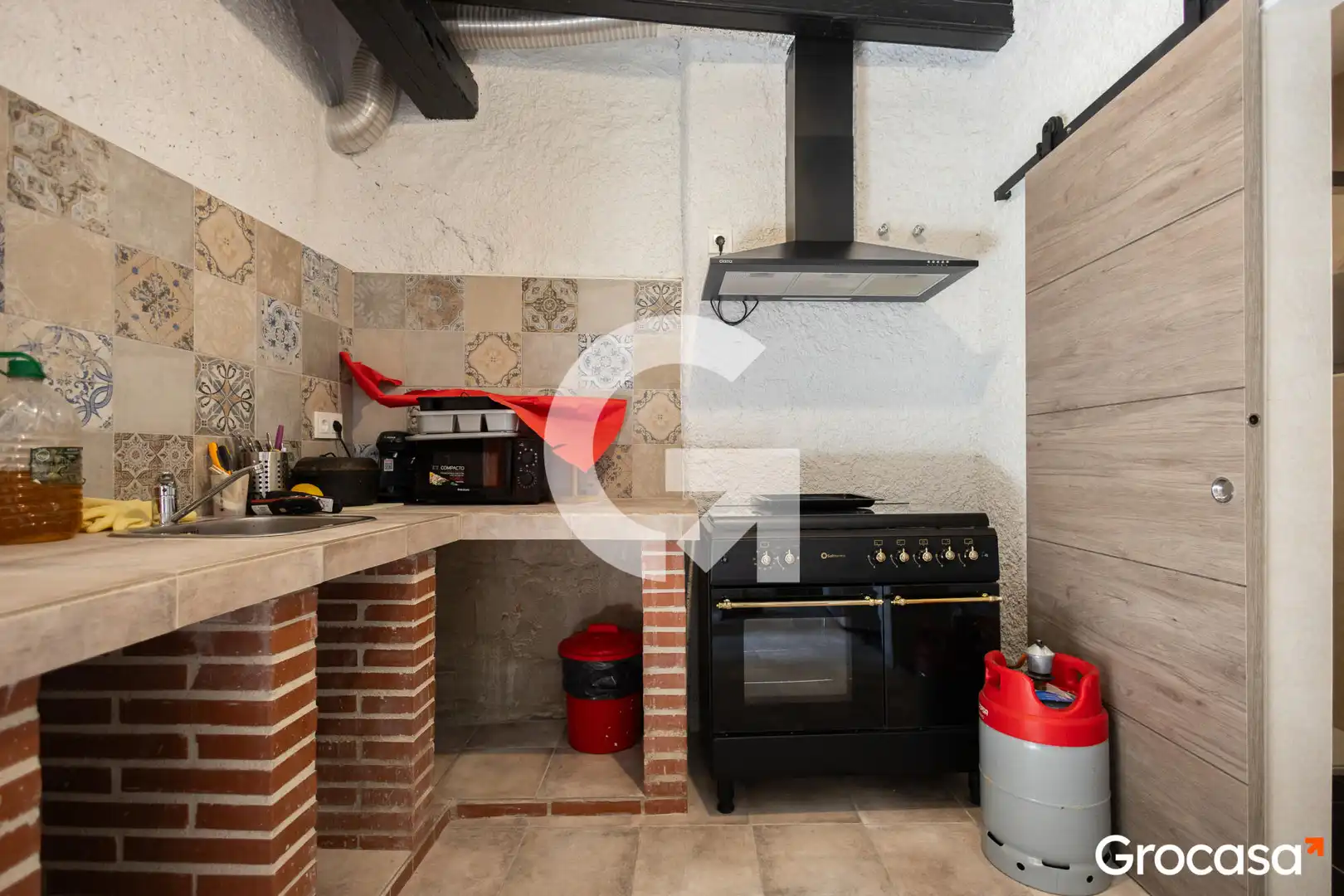 Kitchen of Detached homes for sale in Vallirana  with Air Conditioner, Terrace and Storage room