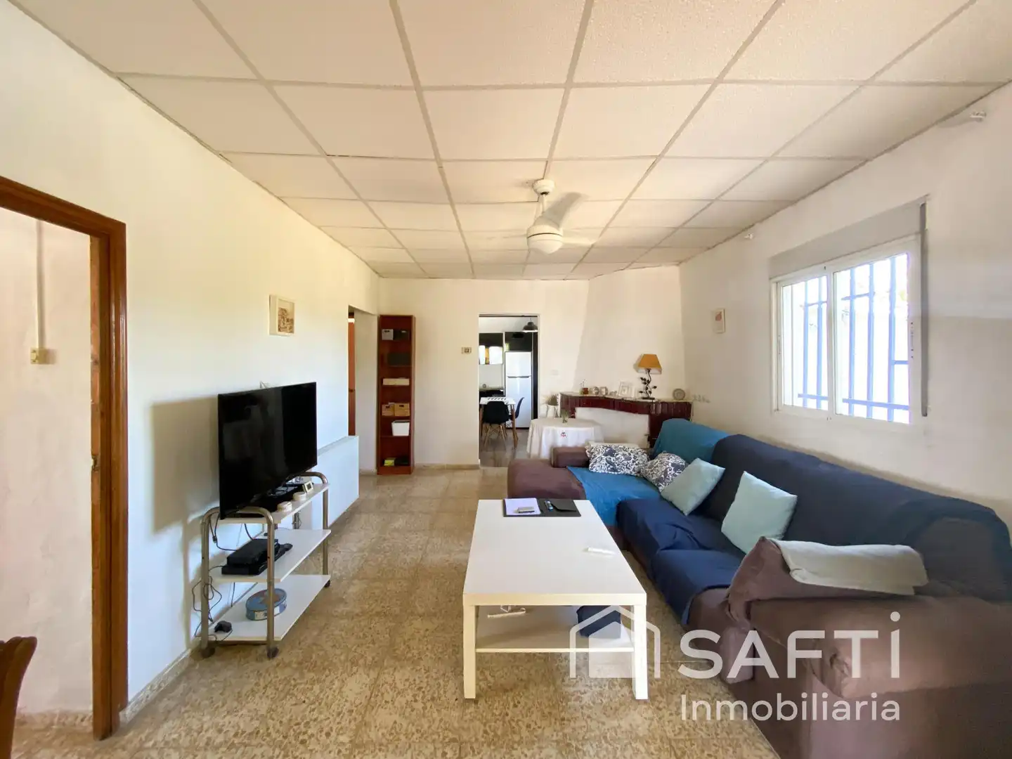 Sala de estar de Finca rústica en venta en Godelleta con Calefacción