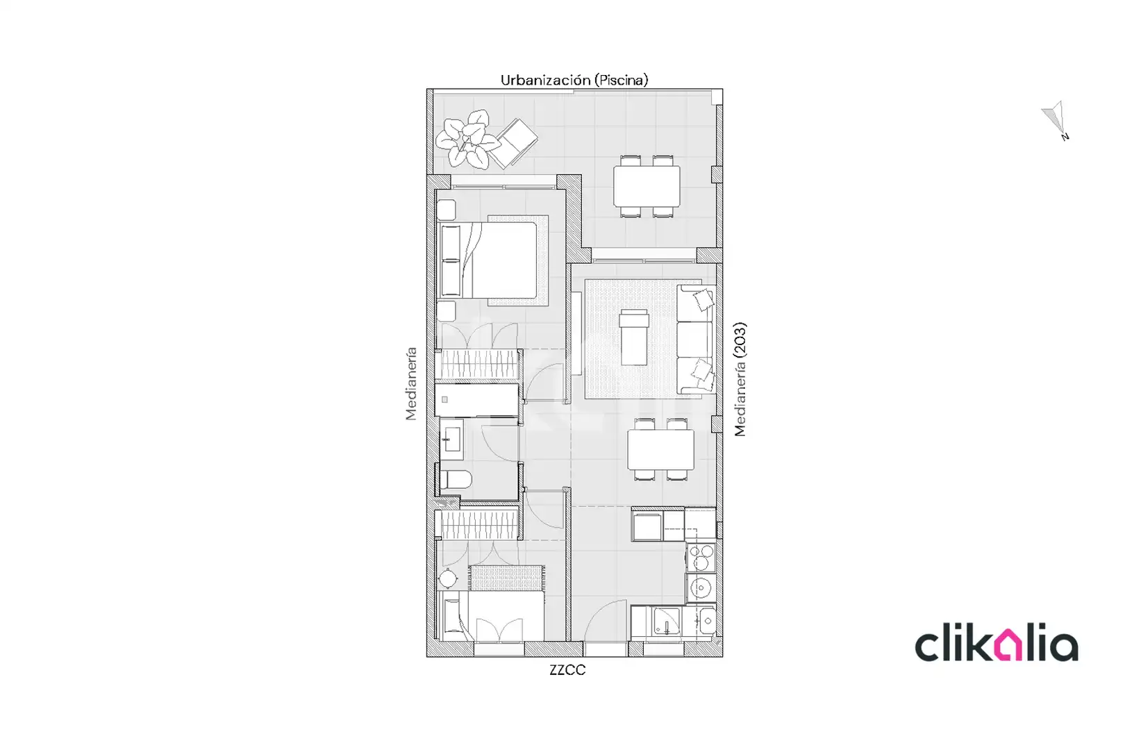 Flat for sale in Marbella  with Air Conditioner, Private garden and Terrace