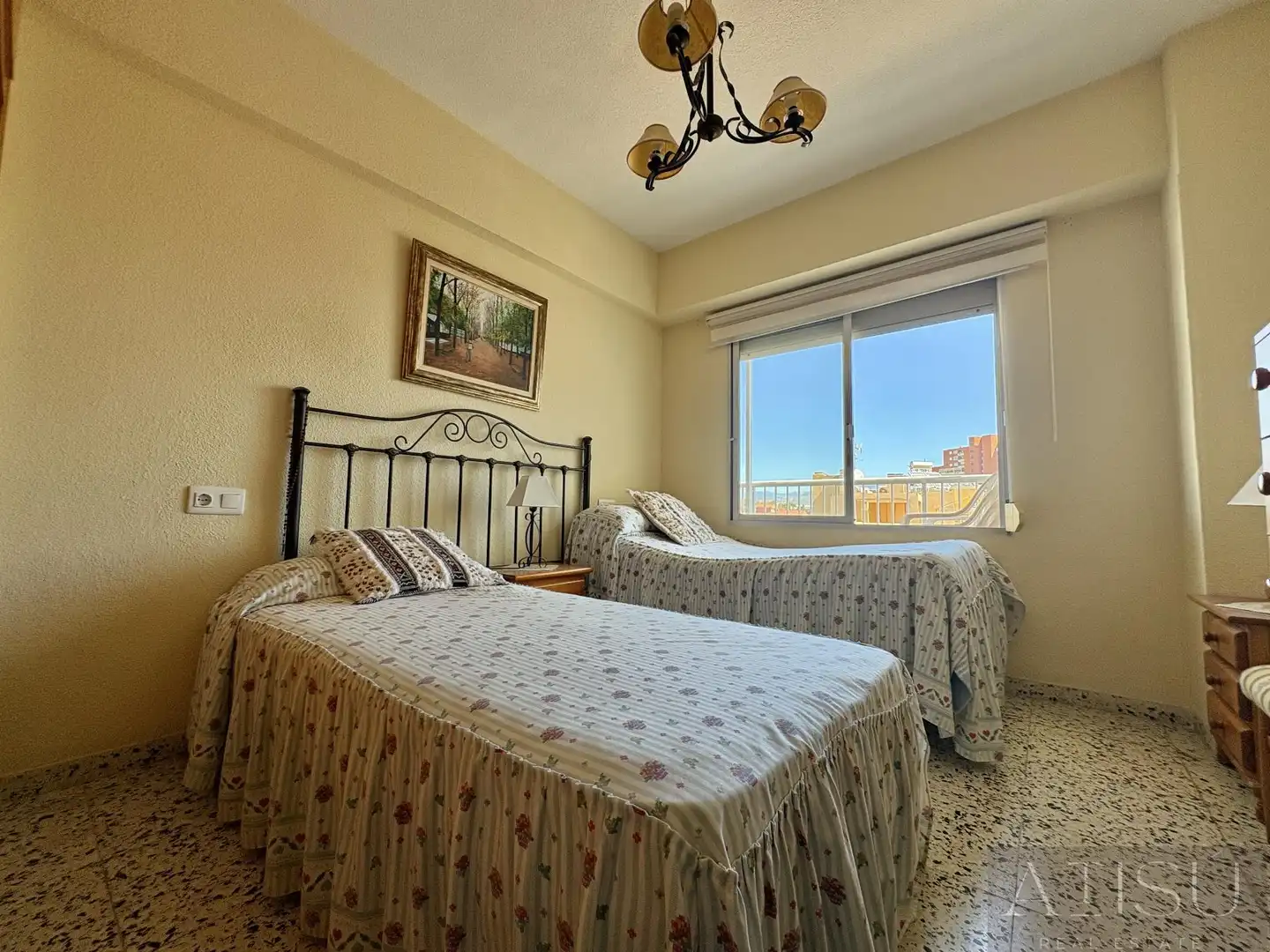 Bedroom of Flat for sale in El Campello  with Air Conditioner and Community pool