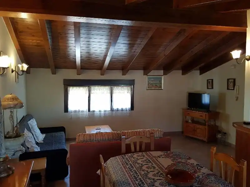 Living room of Flat for sale in Jerte  with Heating, Private garden and Furnished