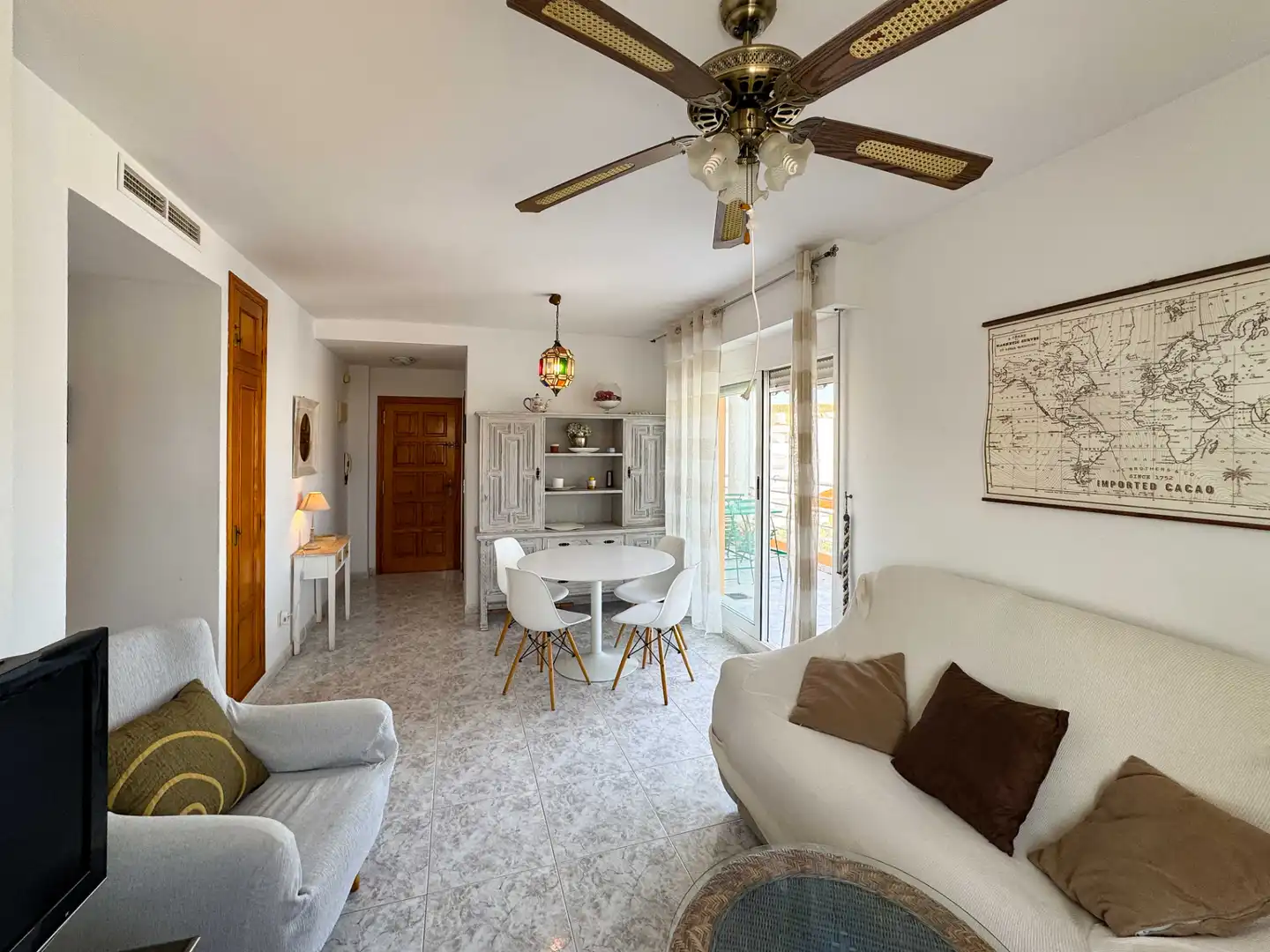 Living room of Apartments for rent in Dénia  with Air Conditioner, Terrace and Furnished