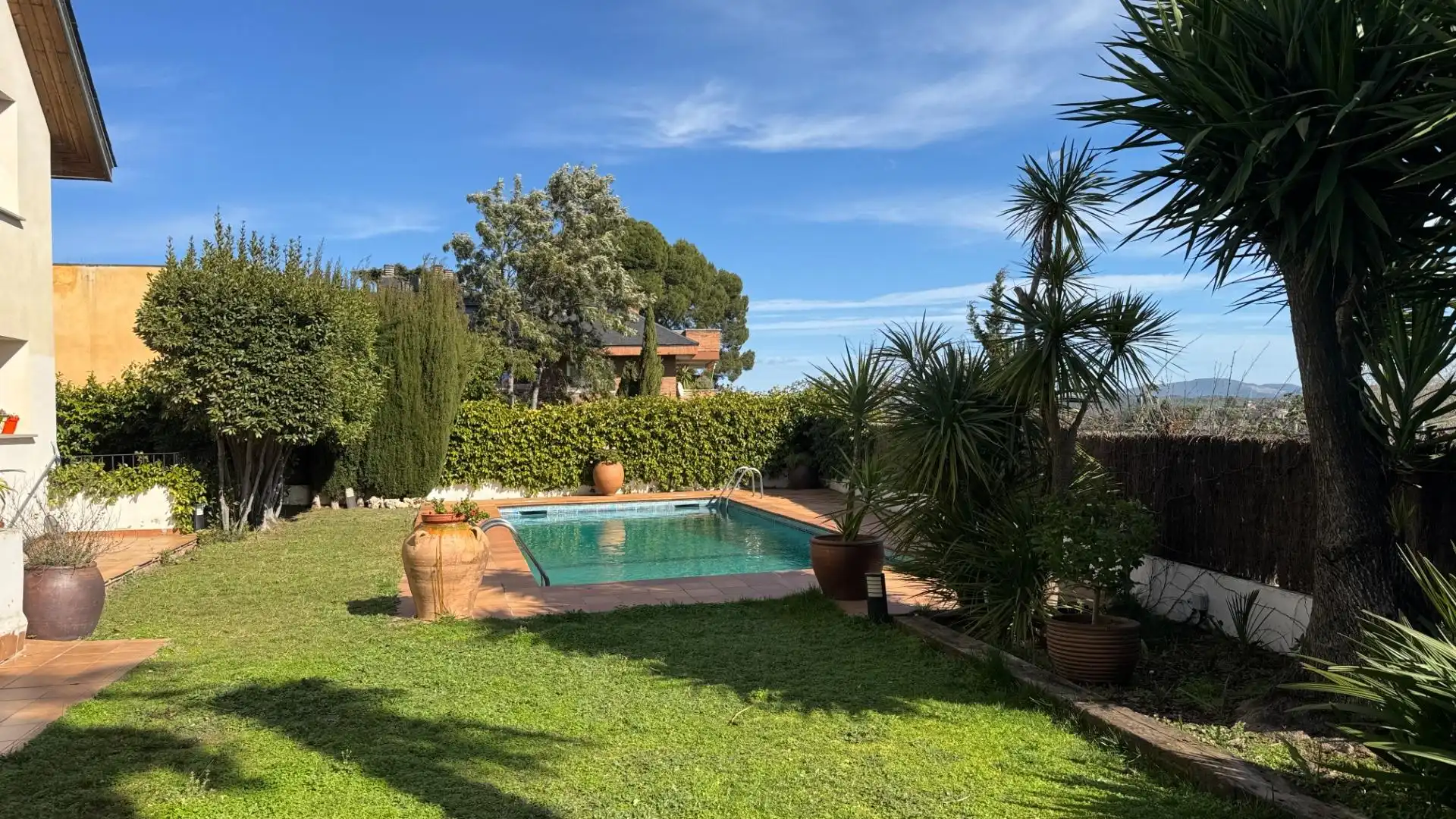 Swimming pool of Houses for sale in Sant Cugat del Vallès  with Heating, Private garden and Parquet flooring