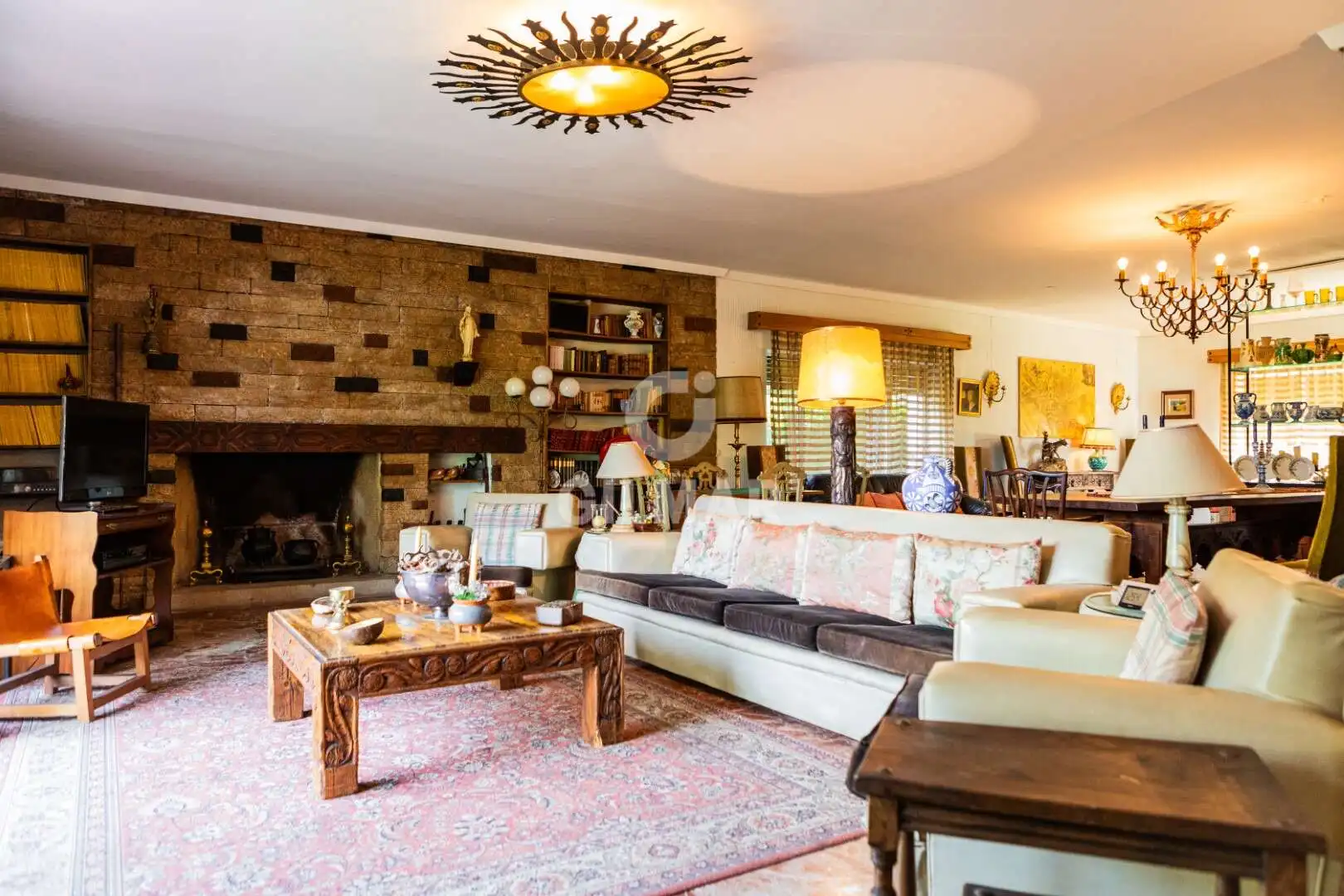 Sala de estar de Casa o chalet en venta en Collado Villalba con Calefacción, Jardín privado y Piscina