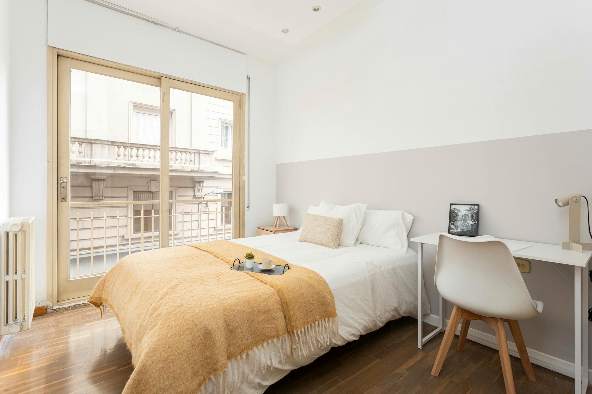 Bedroom of Flat to rent in  Barcelona Capital  with Air Conditioner, Furnished and Washing machine