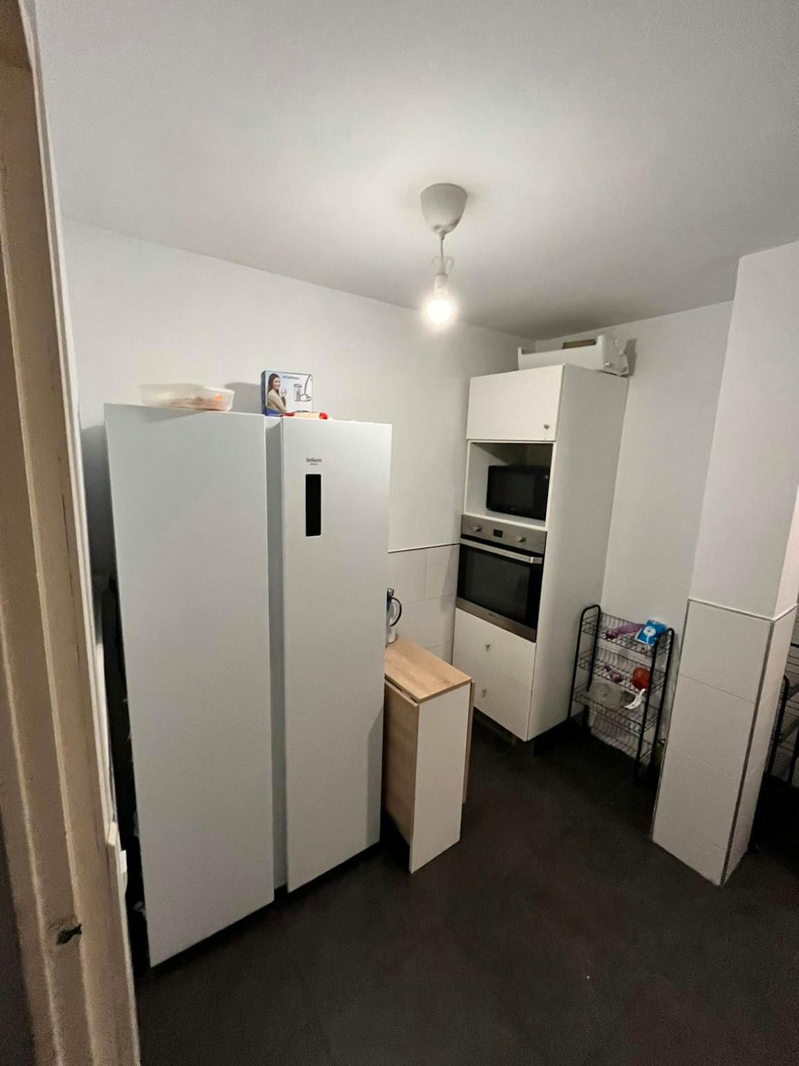 Kitchen of Flat to share in  Barcelona Capital  with Heating, Washing machine and Balcony