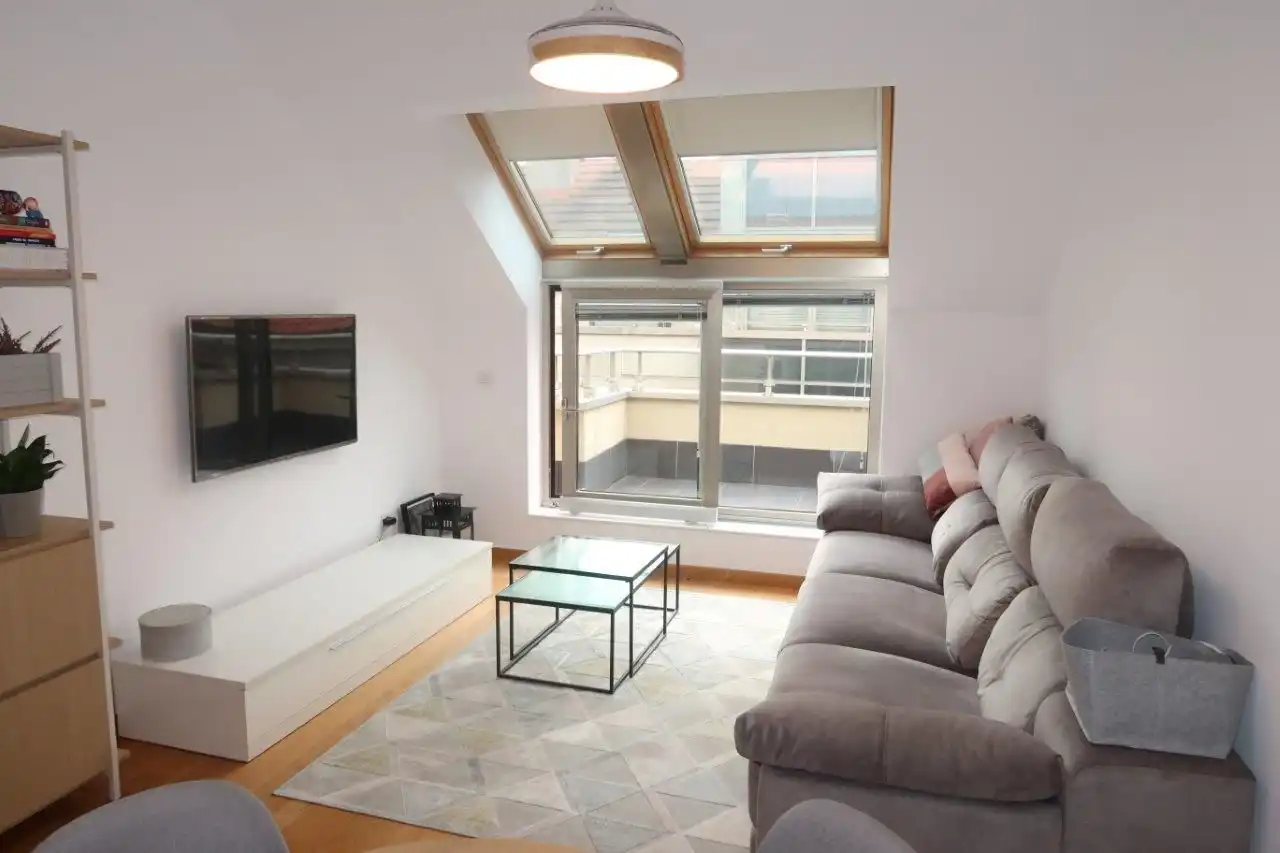Sala de estar de Piso en venta en A Coruña Capital  con Calefacción, Terraza y Trastero