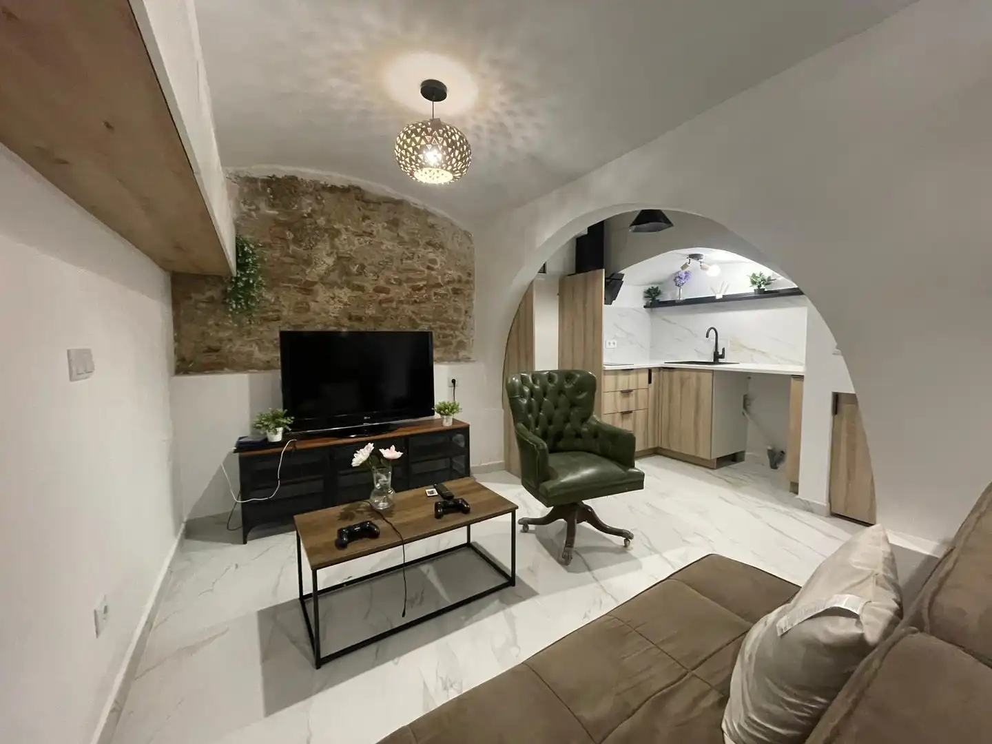 Sala de estar de Piso en venta en Badalona con Amueblado, Horno y Lavadora